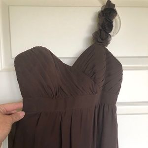 Chocolate brown prom dress